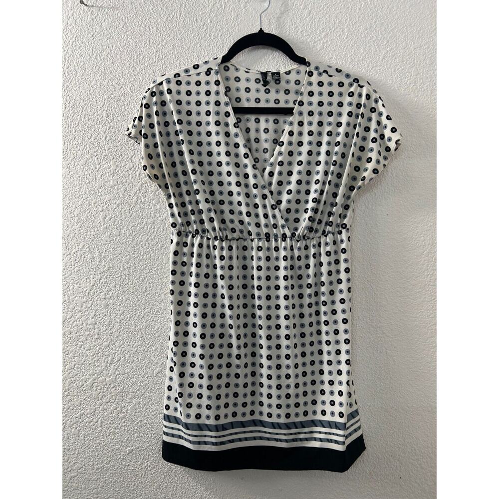 Women's Essentials by Milano Graphic Polka Dot‎ Stretch Mini Dress Size S
